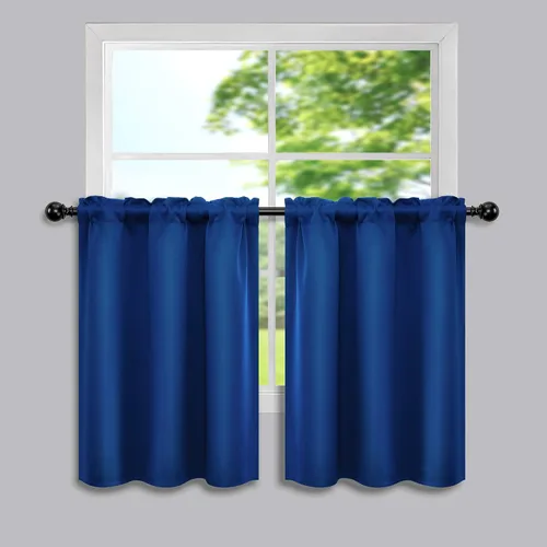 Miniatura 32 de Mrs.Naturall - Cortinas opacas cortas beige para ventanas pequeñas de 18x24 pulgadas de largo
