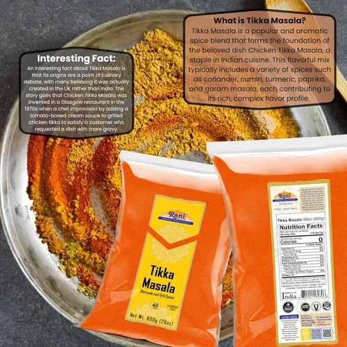 Miniatura 6 de Rani Tikka Masala Indian 7-Spice Blend 28oz (800g) ~ Todo natural Sin sal Vegano Sin colores Apto para gluten Sin OMG Kosher Origen