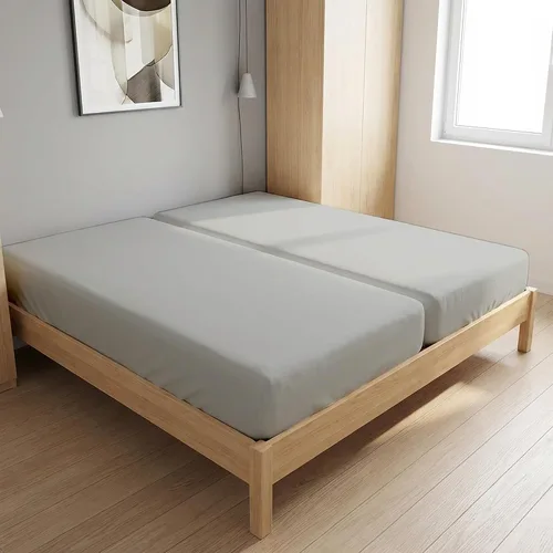 Miniatura 30 de Sábana bajera flexible de tamaño King para cama de número de sueño, 1 pieza, sábana bajera de media división tamaño King – Desglose de 34 pulgadas