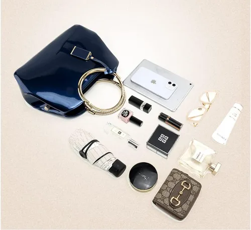 Miniatura 3 de Bolsos de mano para mujer, con asa superior, de charol, bolso de noche, para bodas, compras, citas, trabajo
