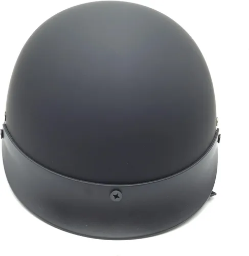 Miniatura 3 de SMT-DOT Certificado negro mate negro plano compatible con medio casco H-D Chopper Cruiser Biker M [B01FD30DSC]