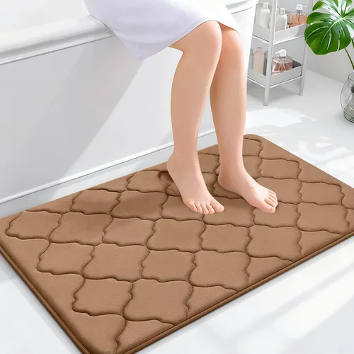 Miniatura 145 de OLANLY Alfombra de Baño de Espuma Viscoelástica de 24 x 16 pulgadas, Ultra Suave y Absorbente, Alfombras de Baño Antideslizantes, Cómodas, Lavables