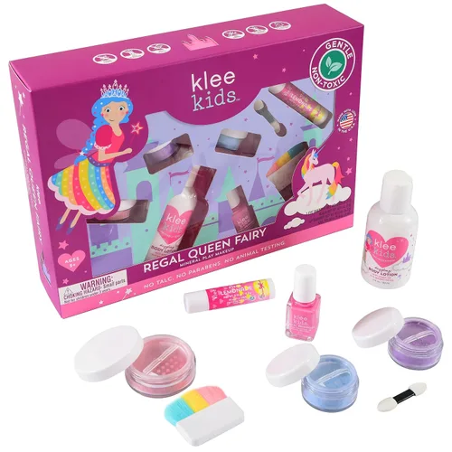 Miniatura 2 de Klee Naturals Kit Deluxe de Maquillaje Mineral para Jugar. Suave y No Tóxico. Apto para Niños. Fabricado en EE.UU. (Reina Real Hada)
