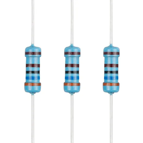 Miniatura 114 de 100 resistencias de 1 ohm 1/2 W (0.5 vatios) ±1% tolerancia de película metálica, resistencia fija de múltiples valores de resistencia opcional