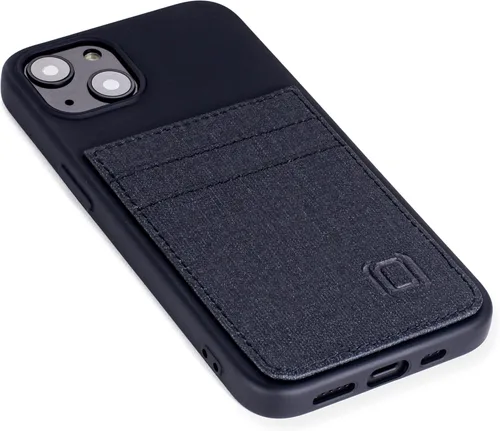 Miniatura 9 de Dockem Funda tipo cartera para iPhone 13 con carcasa de silicona líquida, placa de metal integrada para montaje magnético y 2 bolsillos para Negro