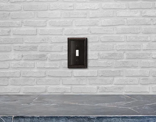 Miniatura 5 de Henne Bery Sunken Pearls Placa de Pared Decorativa de Servicio Pesado Placa de Interruptor Cubierta de Tomacorriente