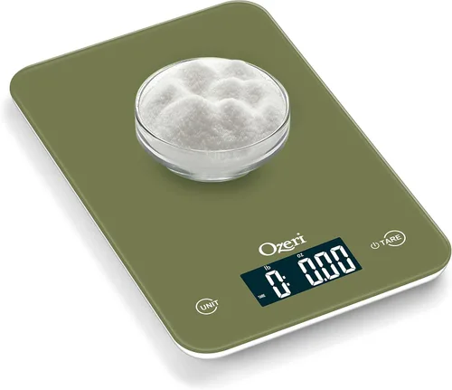 Miniatura 4 de Ozeri Touch - Báscula digital profesional de cocina (edición de 12 libras) en vidrio templado Verde Cala