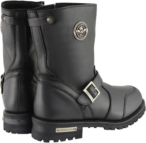 Miniatura 8 de Milwaukee Leather MBM9090 - Botas de motocicleta para hombre, de 9 pulgadas, con protector de palanca de cambios
