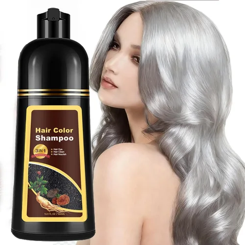 Miniatura 10 de Champú de tinte para el cabello 3 en 1 para mujeres y hombres, rica coloración de raíz a punta con extractos naturales, 3-4 semanas de duración