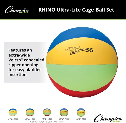 Miniatura 3 de Champion Sports Rhino Lite - Juego de bolas de jaula