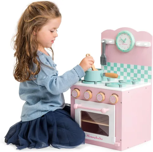 Miniatura 5 de Le Toy Van - Juego colorido de horno y placa de madera para hornear de miel Juego de juguetes de cocina de juego de simulación de madera