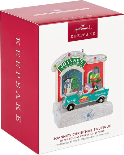 Miniatura 3 de Hallmark Keepsake Adorno de Navidad 2023, Colección Happy Holiday Parade Boutique Navideña de Joanne Musical con Luz, Regalos para Ella Holiday