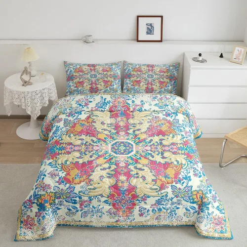 Miniatura 8 de Juego de edredón de pollo tamaño individual, juego de ropa de cama de conejo azul y rosa, caricatura Kawaii de animales salvajes, edredón amarillo