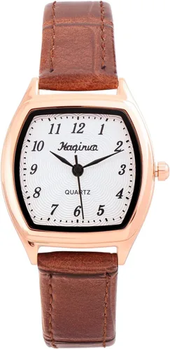 Top Plaza Reloj vintage para mujer, correa de cuero delicada, números arábigos, fácil de leer, elegante reloj cuadrado para muñecas pequeñas