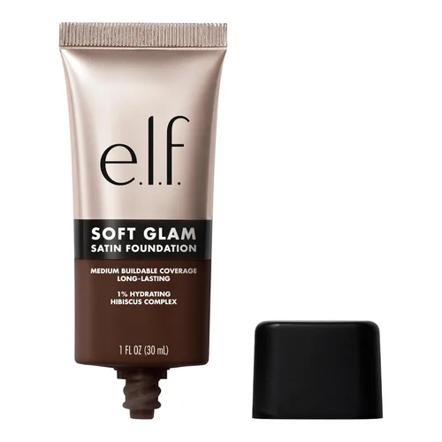 Miniatura 36 de e.l.f. Base de Maquillaje Soft Glam, Cobertura Media, Base de Larga Duración y Modulable para un Acabado Suave y Satinado, Vegana y Libre de 55
