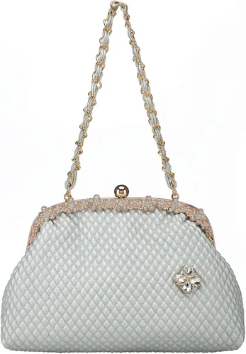 Miniatura 3 de BGMIX Bolsos de noche de las mujeres Bolsos de fiesta Carteras de boda Totes Satchel Monedero de noche Bolso de embrague grande