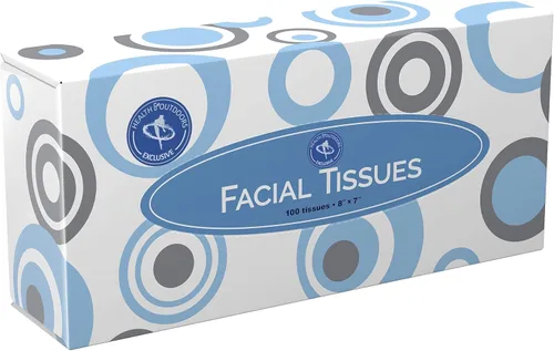 HAO Pañuelos faciales [hogar y negocios] Caja de 100 unidades de papel de seda estándar de 2 capas