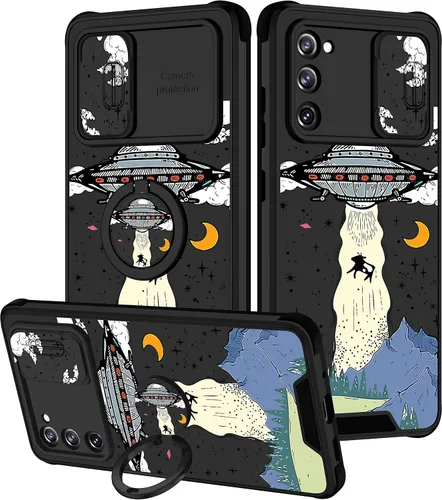 Miniatura 16 de Funda 2 en 1 para Samsung Galaxy Note 10 Plus con diseño de calavera para teléfono con diseño de esqueleto para yoga, fantasma, horror, con cubierta