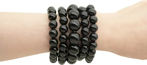 Miniatura 4 de Conjunto de 5 pulseras elásticas de perlas sintéticas para mujer