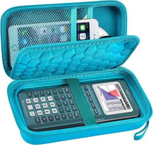Miniatura 8 de Funda para calculadora gráfica compatible con Texas Instruments TI-84 Plus CE/TI-83 Plus CE, soporte de almacenamiento duro para estudiantes