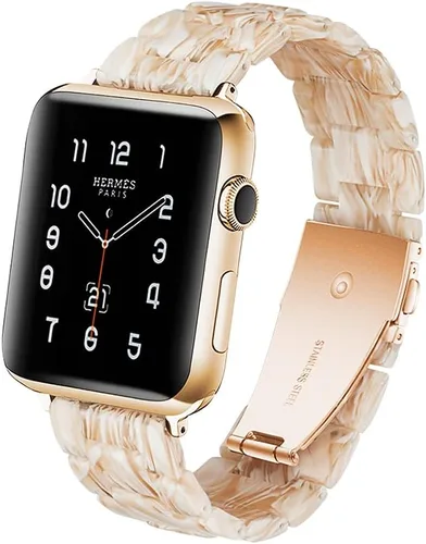 Miniatura 28 de HOPO Compatible With Apple Watch Band Thin Lightweight Resin Strap Bracelet Fashion Wristband Replacement For iWatch Bands Series Ultra 11 10 9 8 7