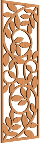 Miniatura 198 de 9 3/8"W x 24 3/8"H x 1/4"T Utica Decorativo Fretwork Madera Paneles de Pared, Abedul