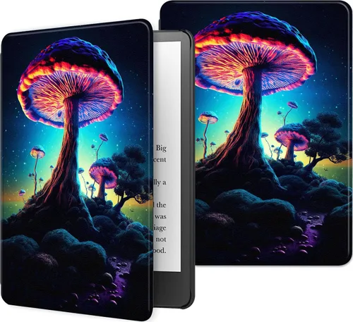 Miniatura 14 de Funda para Kindle básico de 6 pulgadas (11.ª generación), múltiples ángulos, piel sintética, delgada, con función de encendido y apagado automático