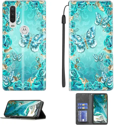 Miniatura 125 de Funda para Moto One Zoom compatible con Motorola One Zoom Phone Case Flip Stand Cover Magnetic Close YHD