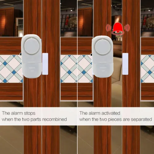 Miniatura 3 de Alarma de seguridad personal para ventana y puerta con sensor inalámbrico, 10