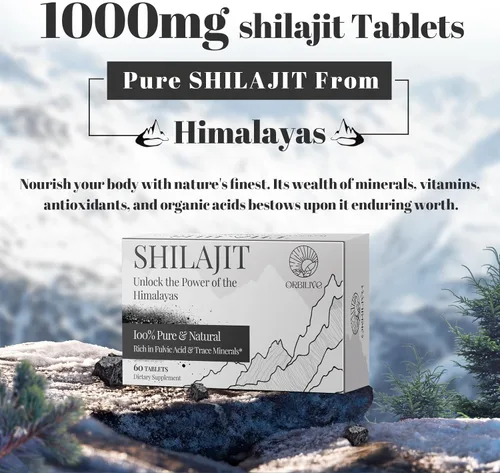 Miniatura 7 de Shilajit Tablets 1000 MG, 100% orgánico del Himalaya, suplemento Shilajit rico en ácido fúlvico y minerales traza para hombres y mujeres, energía