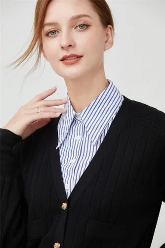 Miniatura 6 de YEKEYI Cuello Falso de Camisa Cuello Falso Desmontable Puños de Muñeca Puños de Manga Falsa Cuello de Media Camisa