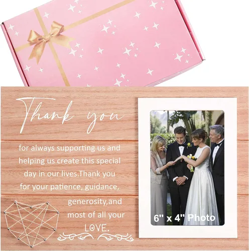 Miniatura 22 de Regalo de marco de fotos de boda para dama de honor de la novia, despedida de soltera, ducha nupcial para mejores amigas, hermana, mejor amiga - "Él