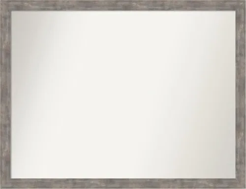 Miniatura 43 de Amanti Art Silver Bathroom Mirror for Over Sink, 24x49 Custom Made Marred Pewter Rectangle Vanity Mirror, Oversize Casual Wood Frame, Hangs Estaño