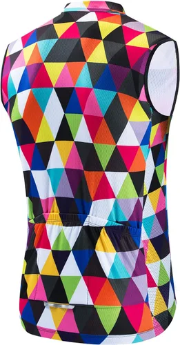 Miniatura 43 de Weimostar Hombre Ciclismo Jersey Manga Corta Bicicleta Ropa Multicolor Diamante