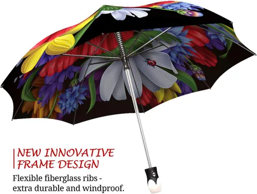 Miniatura 4 de Paraguas de amapolas rojas para mujer Brand Fancy Brolly Auto Open Close Paraguas elegante floral de moda Paraguas compacto automático hermoso