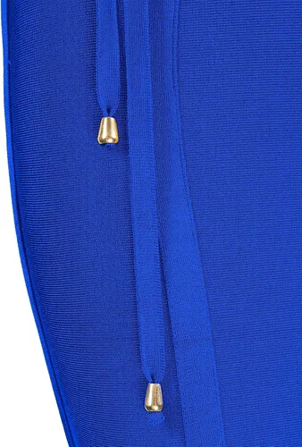 Miniatura 6 de meilun - Vestido entallado de fiesta para mujer, de rayón, con detalle de cinturón, de banda elástica