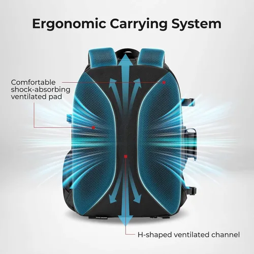 Miniatura 5 de Piscifun - Mochila para equipo de pesca con soporte para caña y equipo, bolsa de almacenamiento para equipo de pesca ligera con cubierta protectora