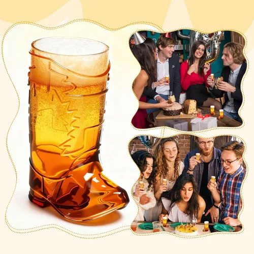 Miniatura 5 de SAIAOKJ Vasos de Chupito en Forma de Bota de Vaquero, 12 Piezas de 1 Onza Vasos de Chupito Mini de Plástico en Forma de Bota, Vasos de Plástico