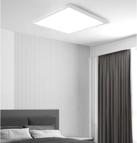 Miniatura 6 de Paquete de 2 luces LED de techo empotradas de 12 pulgadas y 24 W, luz de techo LED cuadrada de 5000 K, luz de techo LED plana de 3200 lm