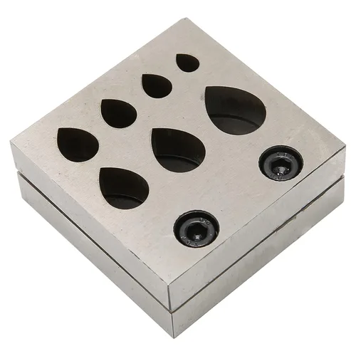 Miniatura 3 de Juego de cortadores de disco de perforación 45 herramientas de acero en forma de gota para hacer joyas, herramientas de formación de perforaciones