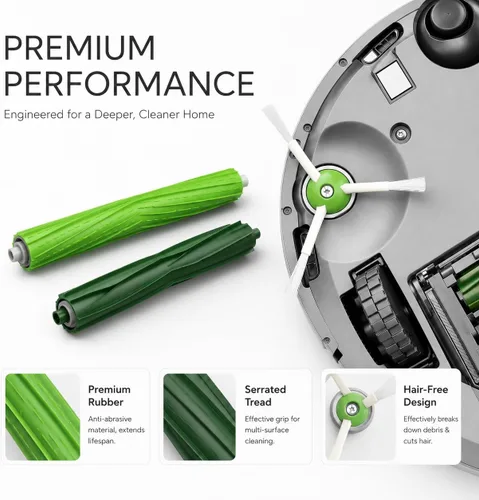 Miniatura 3 de 26 piezas de repuesto para iRobot Roomba i7 i7+ i3 i3+ i4 i4+ i5 i5+ i6 i6+ i8 i8+ E5 E6 E7 accesorios para aspiradora robot, 2 rodillos de goma 8