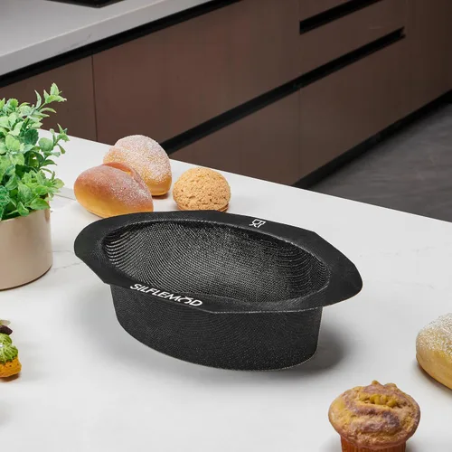 Miniatura 6 de Molde de silicona para hornear pan de masa madre peforada – Eslinga de pan de silicona ovalada perfecta para horno holandés – Revestimiento de olla