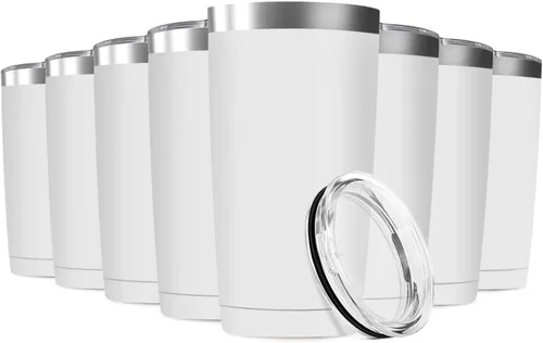 Miniatura 10 de Vaso de viaje de 20 oz, aislado al vacío, con tapa, de acero inoxidable, doble pared; taza térmica de café para el hogar, la oficina, al aire libre