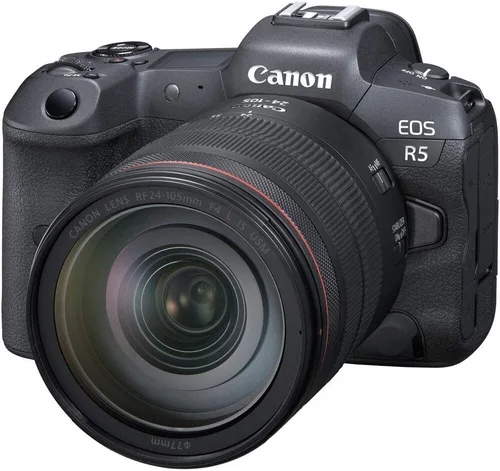 Miniatura 6 de Canon Cámara digital sin espejo EOS R5 con lente f/4L de 0.945-4.134 in (4147C013), tarjeta de memoria de 64 GB, funda, software de foto Corel, 2