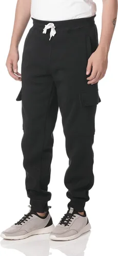 Miniatura 2 de Southpole Men's Active Fleece & Tech Woven Cargo Jogger Pants