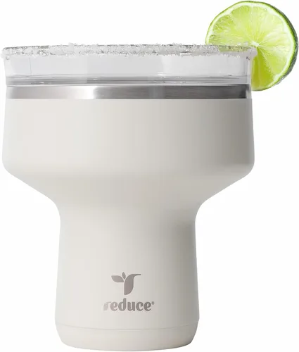 Miniatura 30 de Reduce Saltini - Vaso de cóctel de 16 onzas, vaso aislado de margarita con tapa, mantiene las bebidas frías durante 10 horas, alternativa al vaso