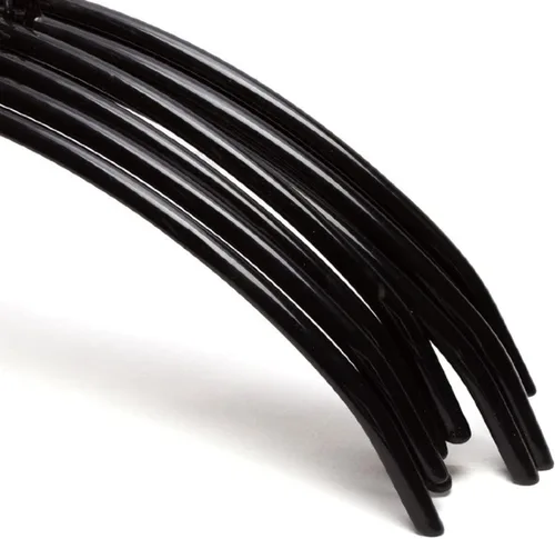 Miniatura 5 de Tosnail Paquete de 20 perchas negras de contorno súper antideslizantes para camisas, perchas para suéteres, solución de suspensión sin hoyuelos