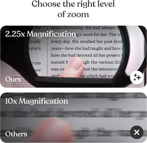 Miniatura 7 de Brightech Lámpara de pie de aumento LightView Pro - Lupa con manos libres con luz LED brillante para la lectura - Luz de trabajo con cuello de cisne
