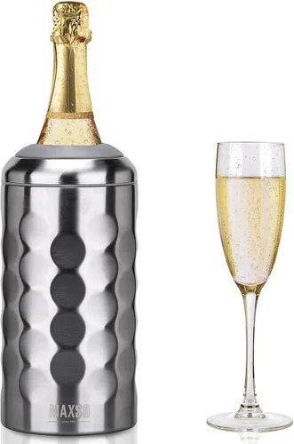 Miniatura 8 de Enfriador de vino 2 en 1, botella individual y vaso de viaje, enfriador de botella de vino de acero inoxidable de 42 onzas sin hielo, taza aislada