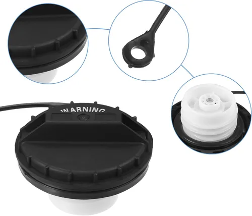 Miniatura 3 de ACROPIX Tapa de llenado de depósito de combustible para Nissan Titan 5.6L V8 2004-2006 No.17251-AR201/17251-ZJ01B - Paquete de 1 negro